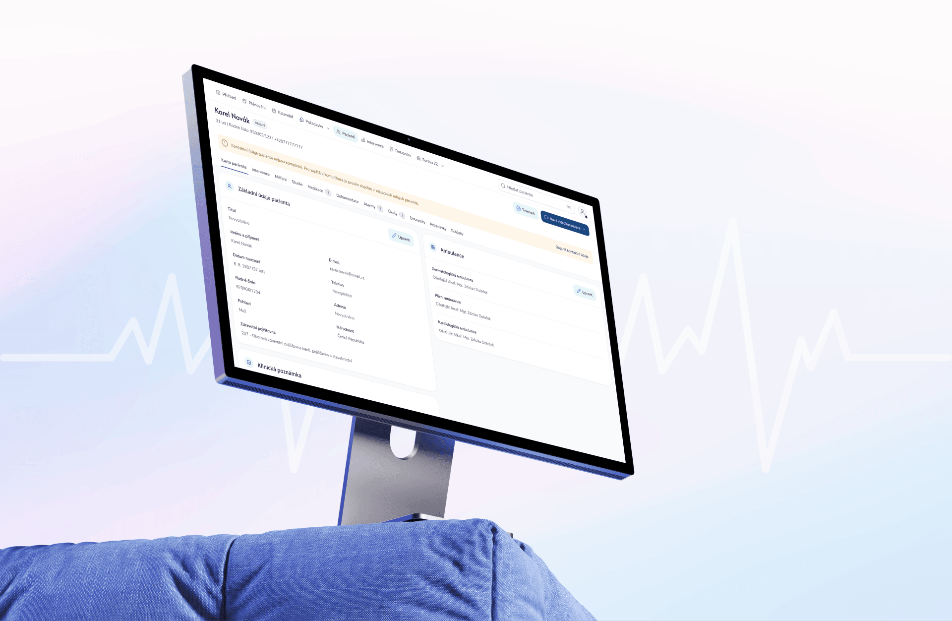 Telemedicine portal — interface overview